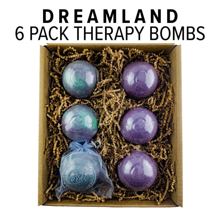 Dreamland Therapy Bomb 6-Pack (Bath Bombs for Amazing Night’s Rest)